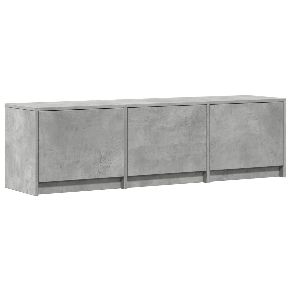 TV-bord med LED 140x34x40 cm BetonGrå Konstrueret træ