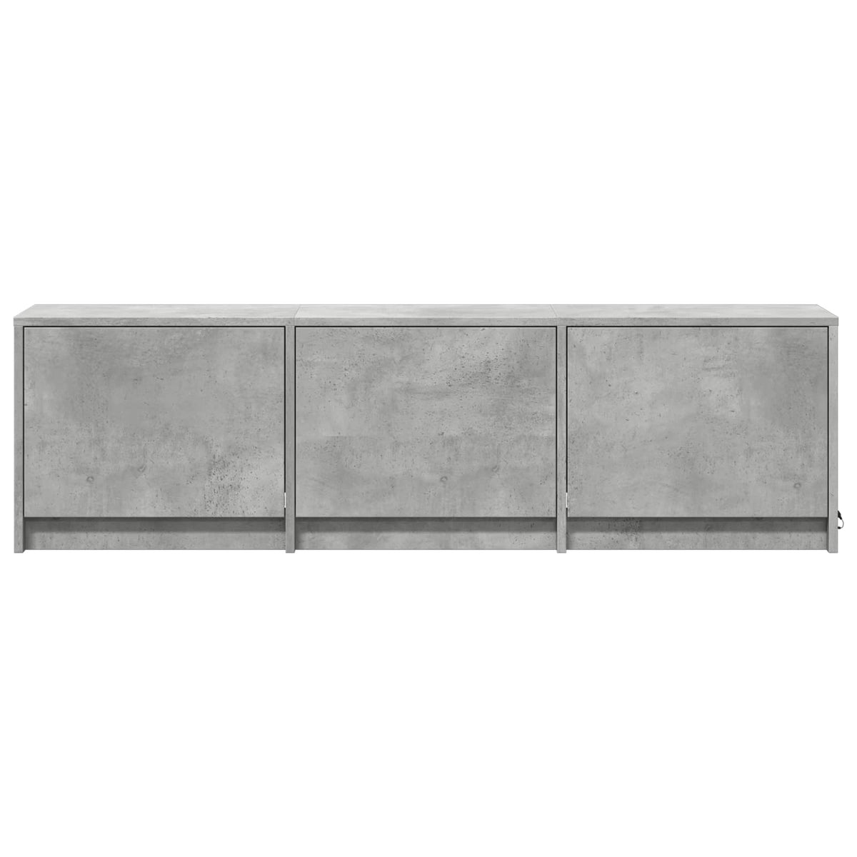 TV-bord med LED 140x34x40 cm BetonGrå Konstrueret træ