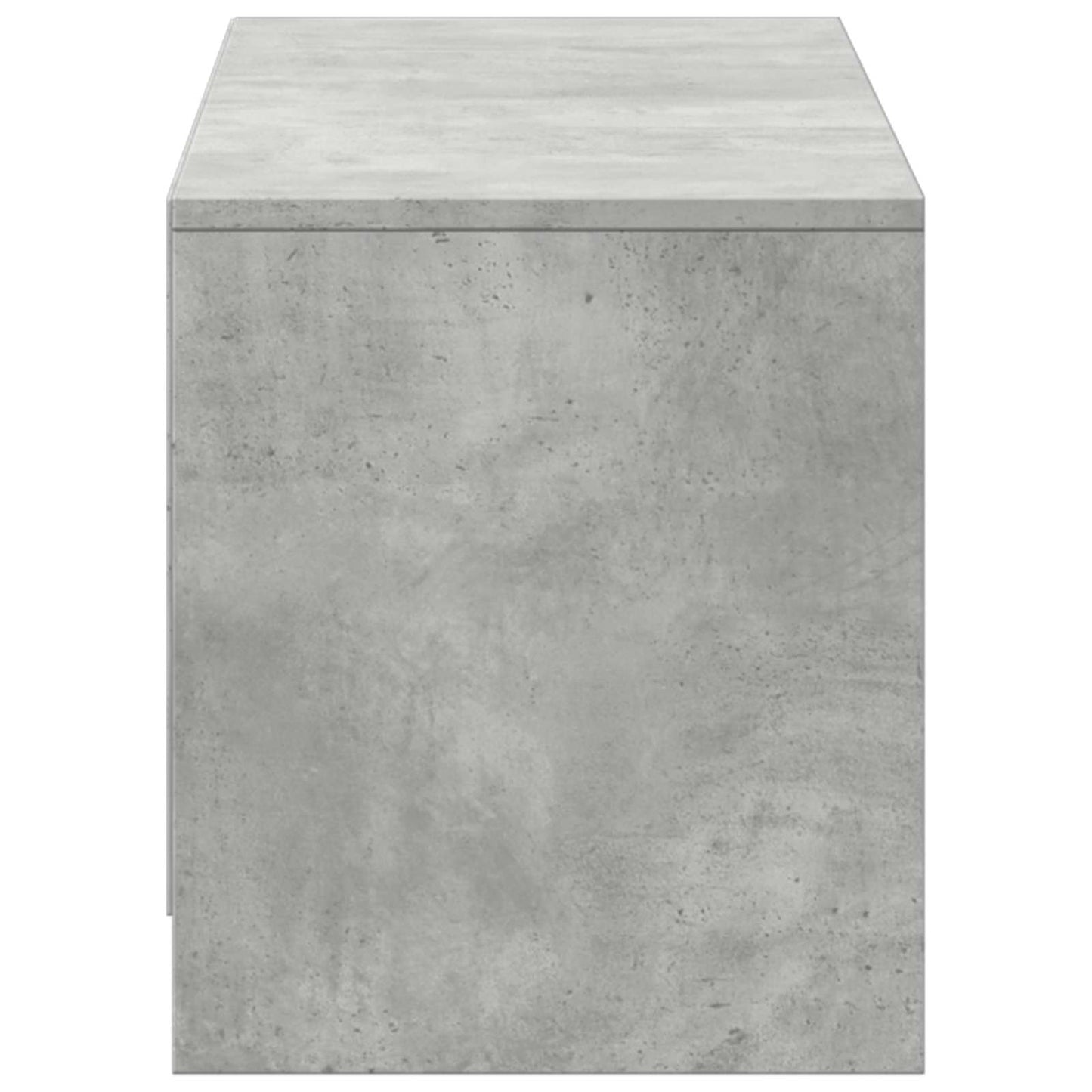 TV-bord med LED 140x34x40 cm BetonGrå Konstrueret træ