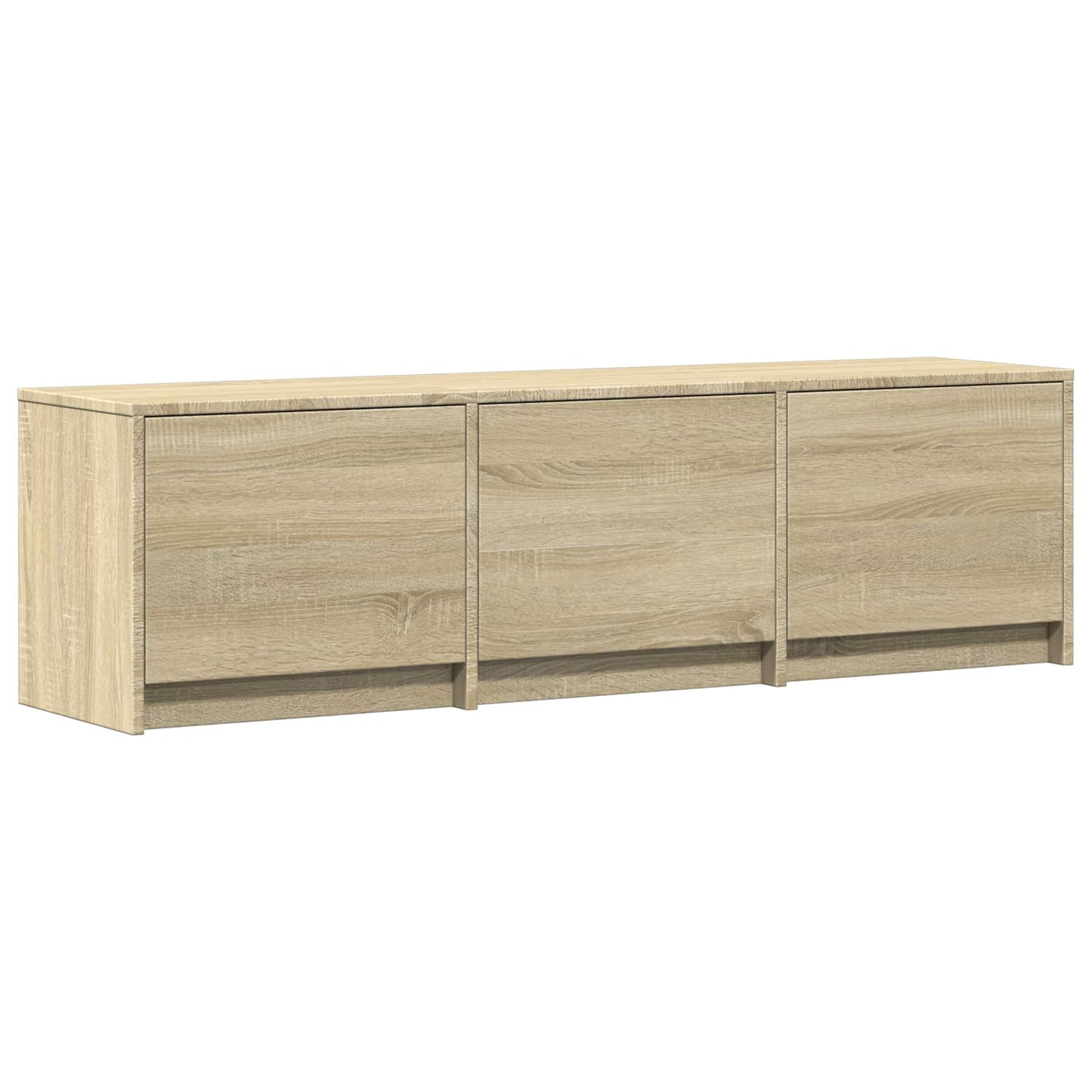 TV-bord med LED 140 x 34 x 40 cm Sonoma eg Konstrueret træ