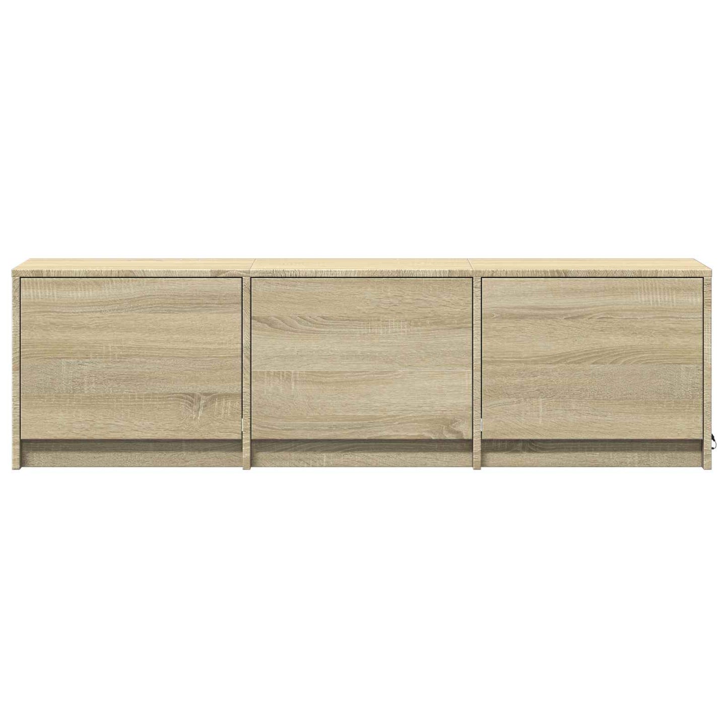 TV-bord med LED 140 x 34 x 40 cm Sonoma eg Konstrueret træ