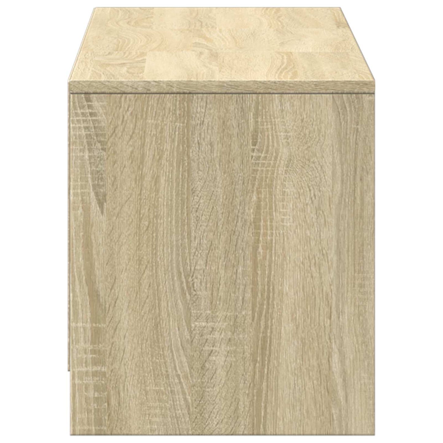 TV-bord med LED 140 x 34 x 40 cm Sonoma eg Konstrueret træ