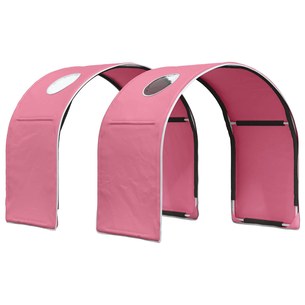 Sengetunnel til børneseng 2 stk. Lyserød Polyester