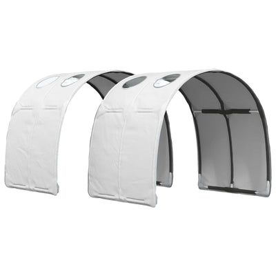 Seng Tunnel 2 stk. Hvid Polyester