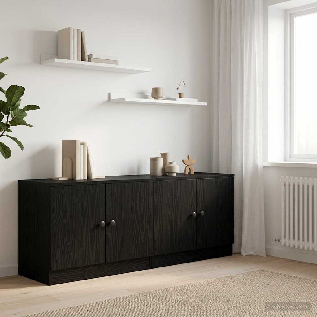 Opbevaringsskab til Køjeseng 2 stk. Sort eg 66 x 35 x 48 cm