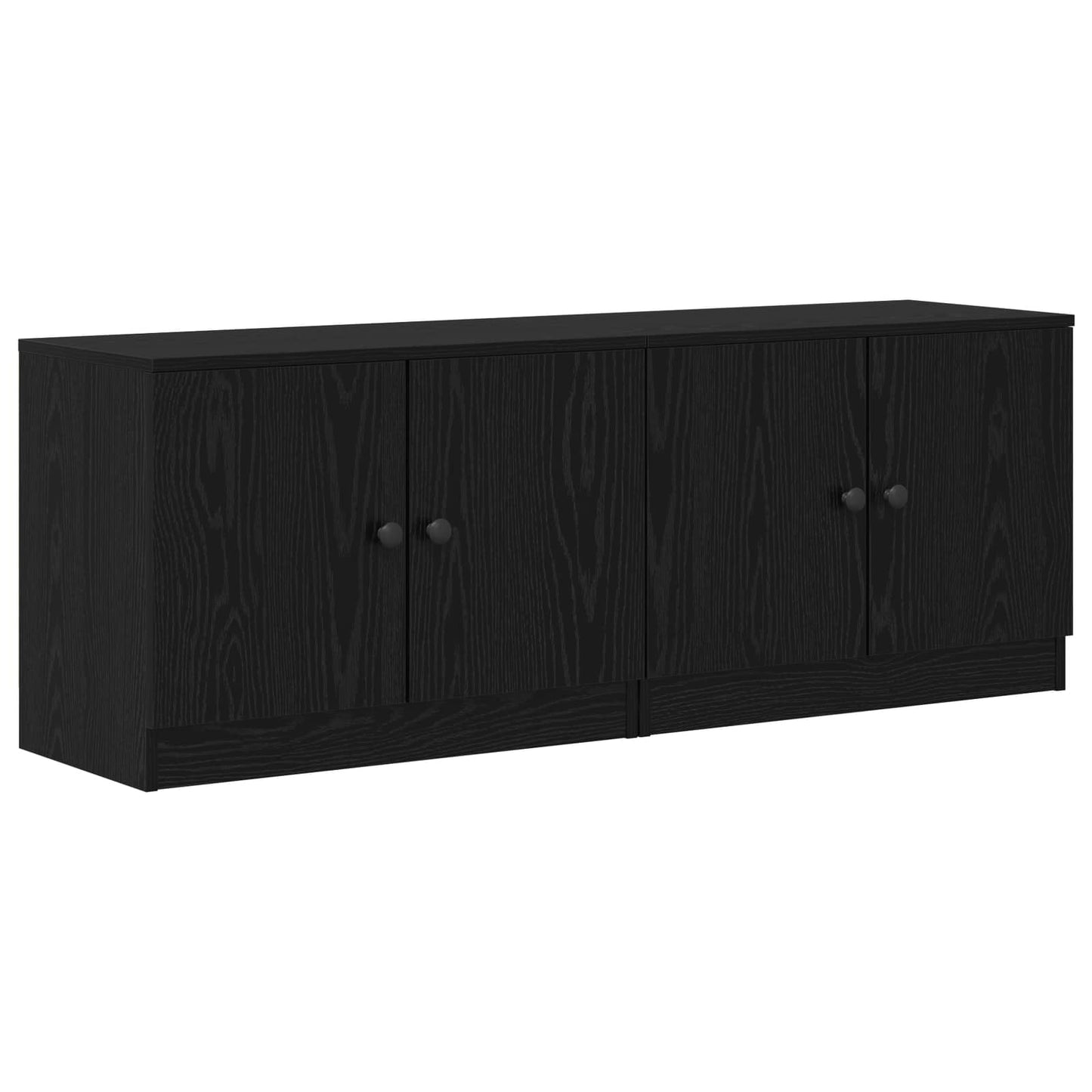 Opbevaringsskab til Køjeseng 2 stk. Sort eg 66 x 35 x 48 cm