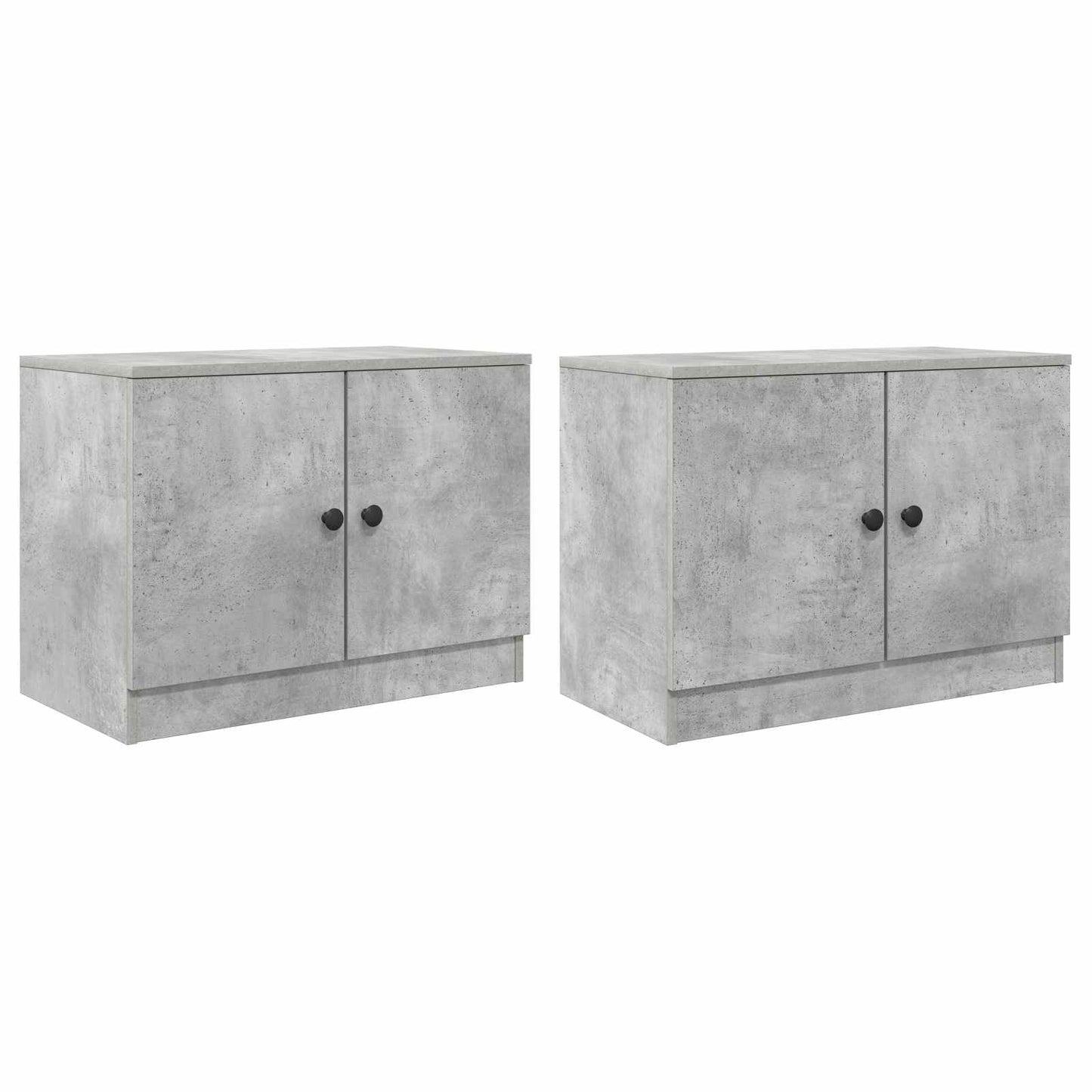 Opbevaringsskab til Køjeseng 2 stk. Betongrå 66 x 35 x 48 cm