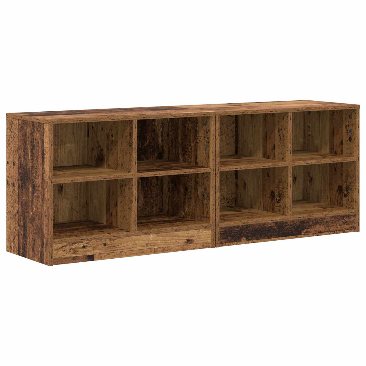 Sengeskab 2 stk. Gammelt træ 66 x 33 x 48 cm Konstrueret træ