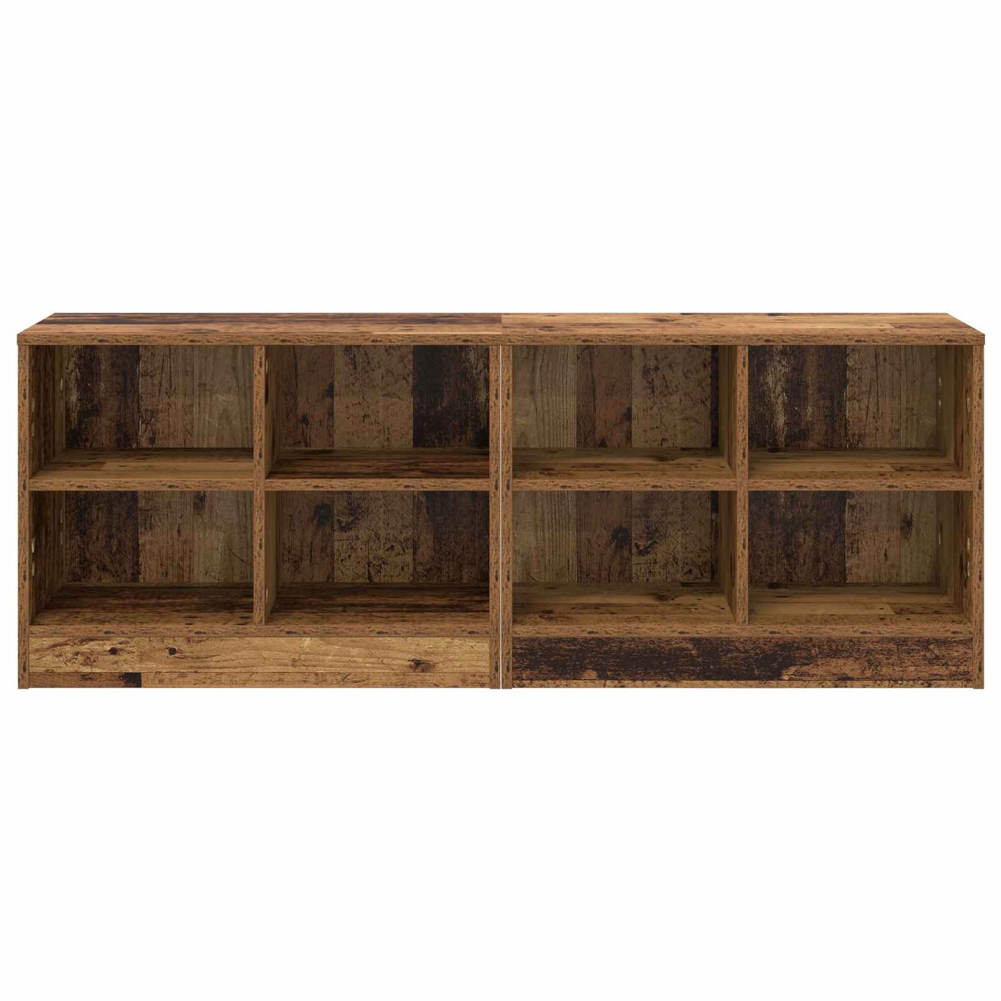 Sengeskab 2 stk. Gammelt træ 66 x 33 x 48 cm Konstrueret træ