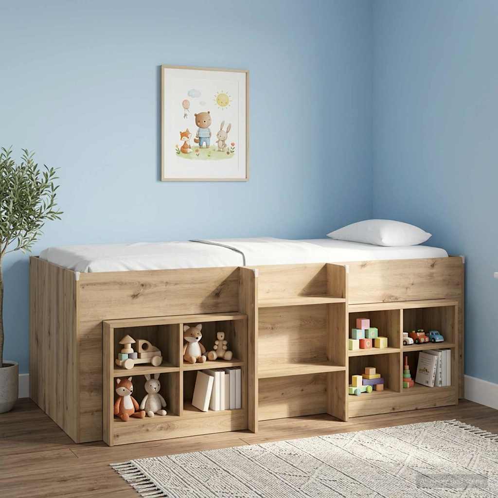 Sengeskab 2 stk. Artisan-eg 66 x 33 x 48 cm Konstrueret træ