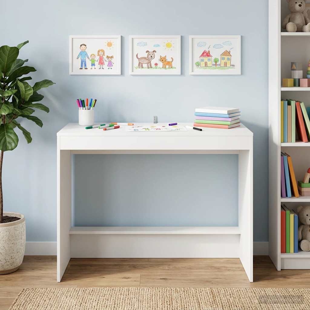 Sengebord Hvid Konstrueret træ 100 x 45 x 75 cm