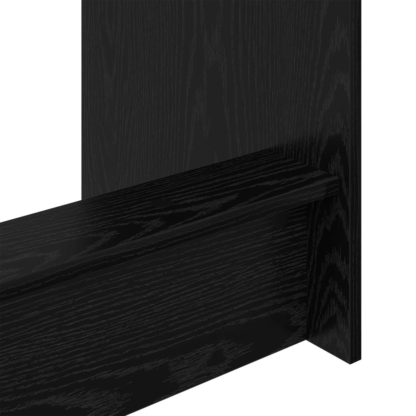 Sengebord Sort eg Konstrueret træ 100 x 45 x 75 cm