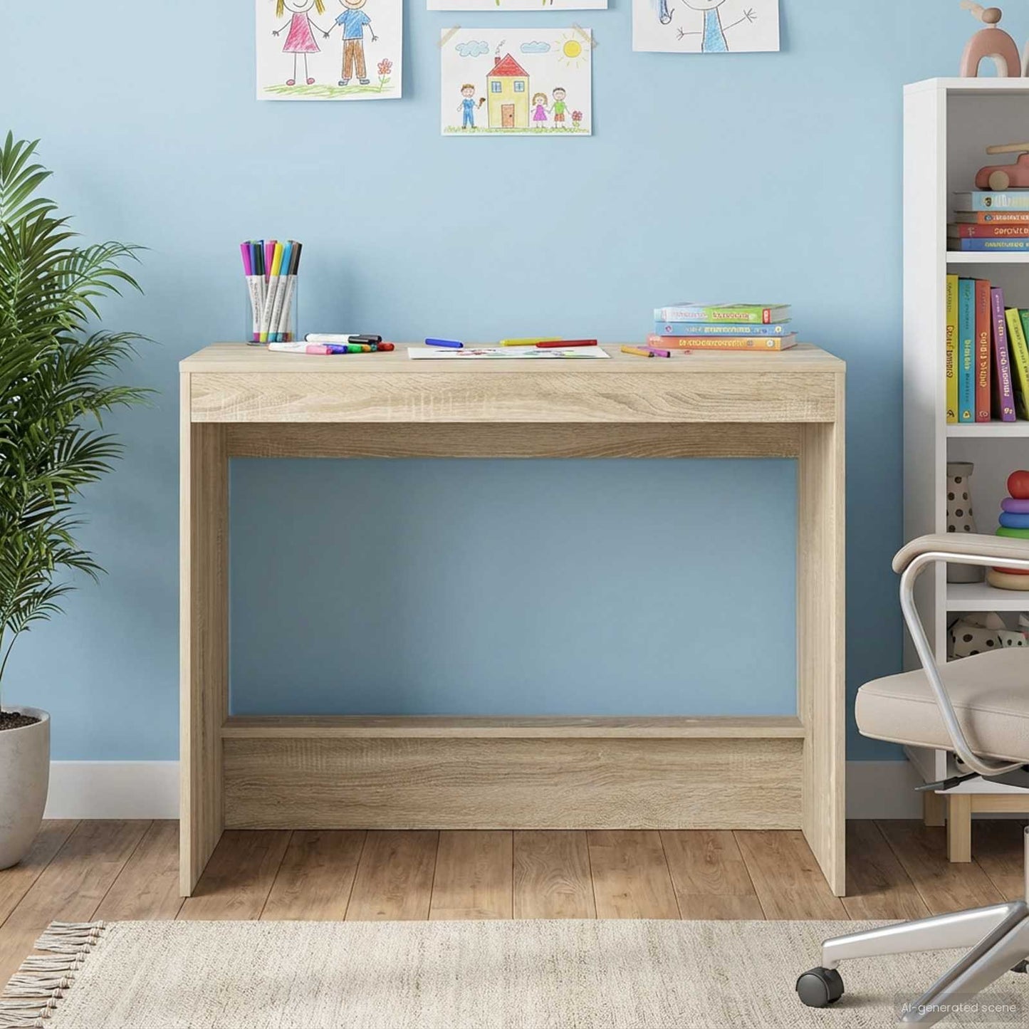 Sengebord Sonoma-eg Konstrueret træ 100 x 45 x 75 cm