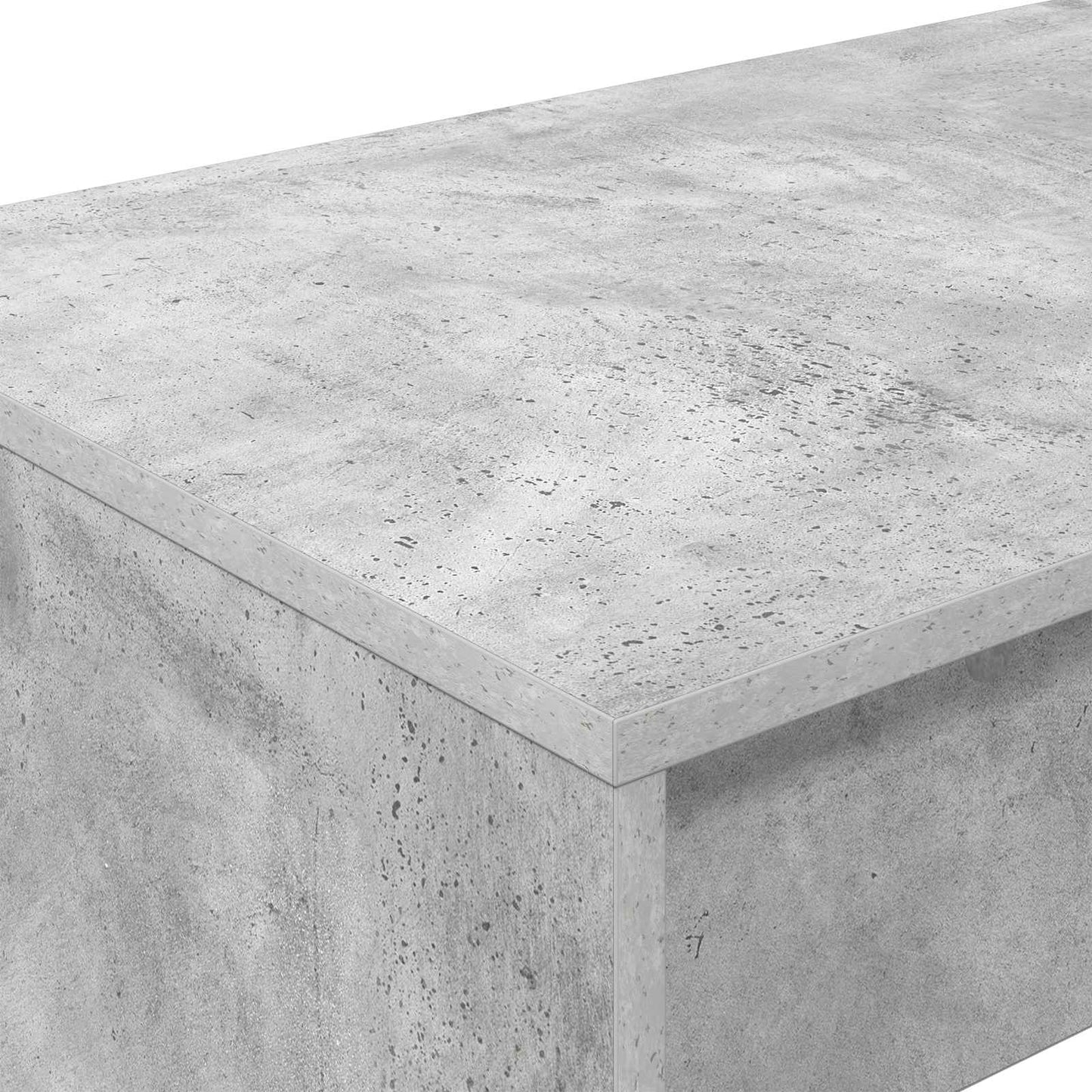 Sengebord Betongrå Konstrueret træ 100 x 45 x 75 cm