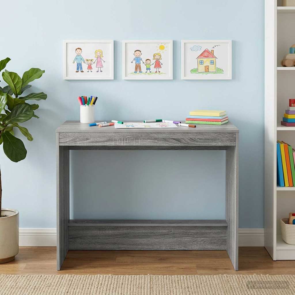 Sengebord Grå Sonoma Konstrueret træ 100 x 45 x 75 cm