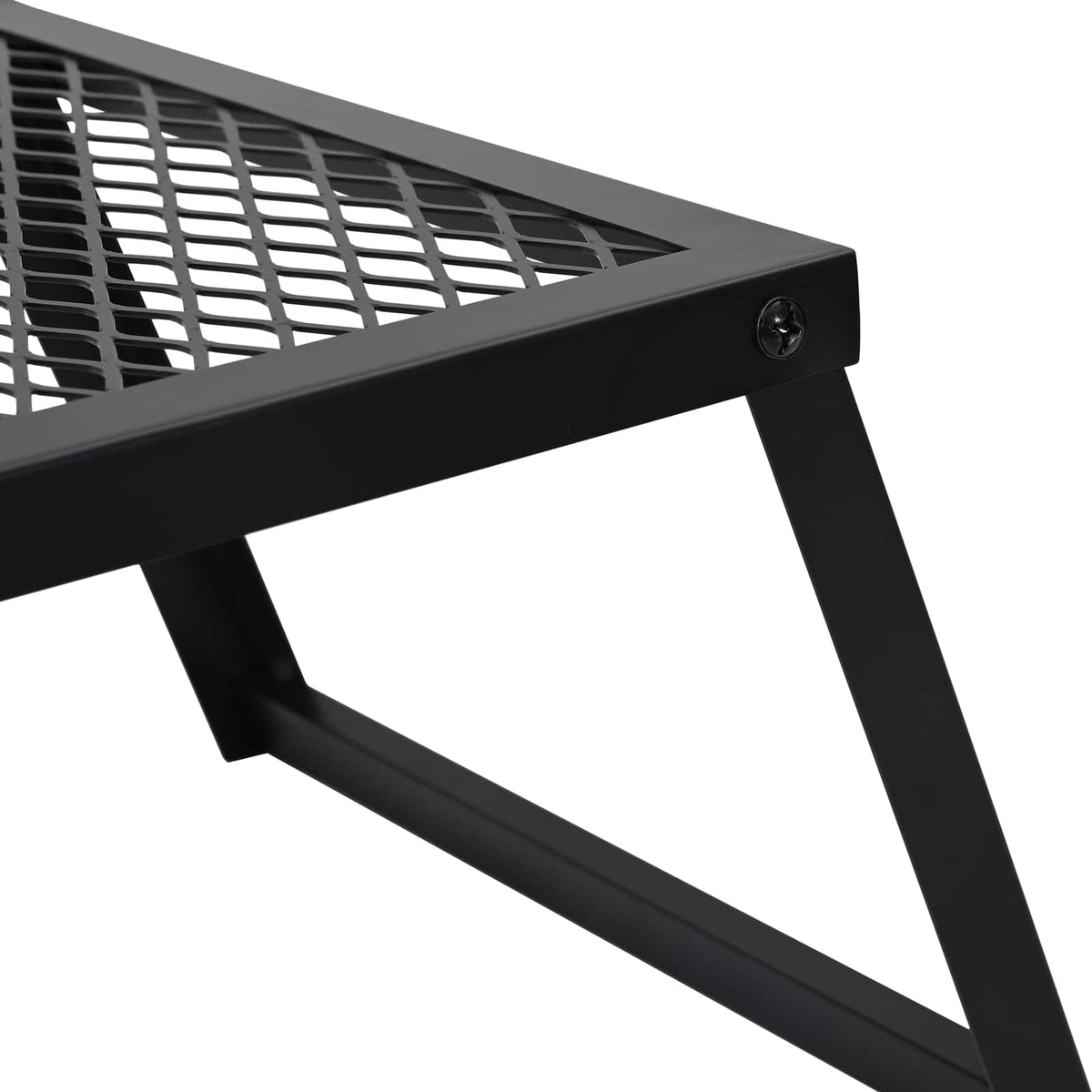 Foldbart Camping Grill 58 x 31 x 2 cm Legeret Stål Sort
