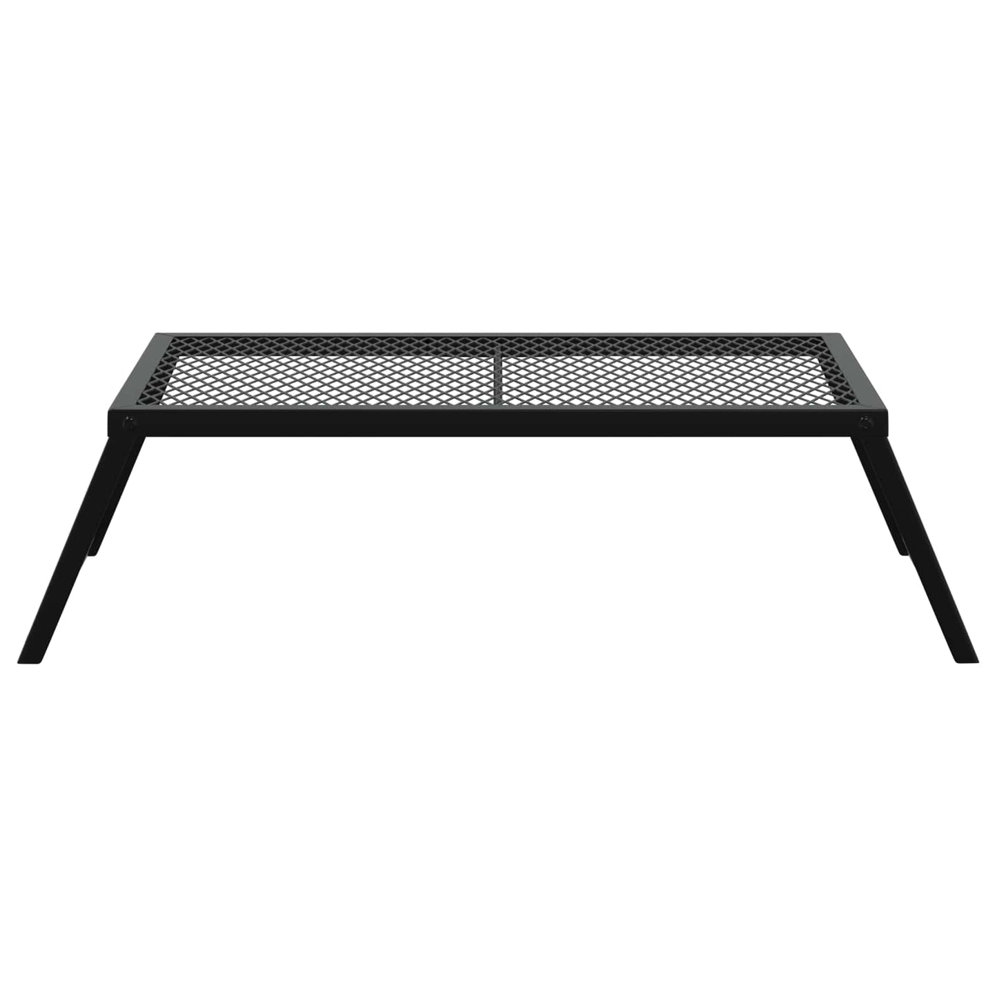 Foldbart Camping Grill 58 x 31 x 2 cm Legeret Stål Sort
