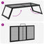 Foldbart Camping Grill 58 x 31 x 2 cm Legeret Stål Sort