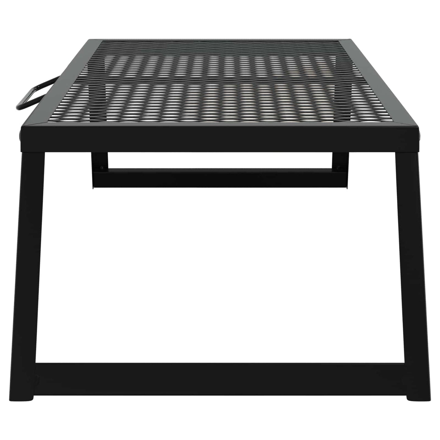 Foldbart Camping Grill 58 x 31 x 2 cm Legeret Stål Sort