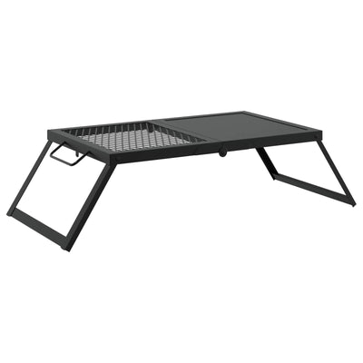 Foldbart Camping Grill 31,5 x 26,5 x 4 cm Legeret Stål Sort