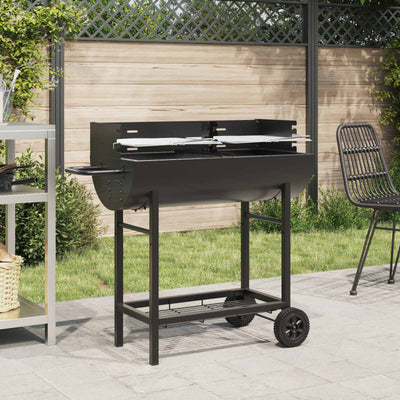 Kulgrill 96,5 x 42,5 x 88,5 cm Sort