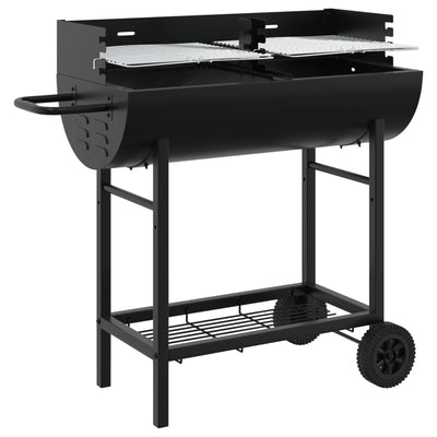 Kulgrill 96,5 x 42,5 x 88,5 cm Sort