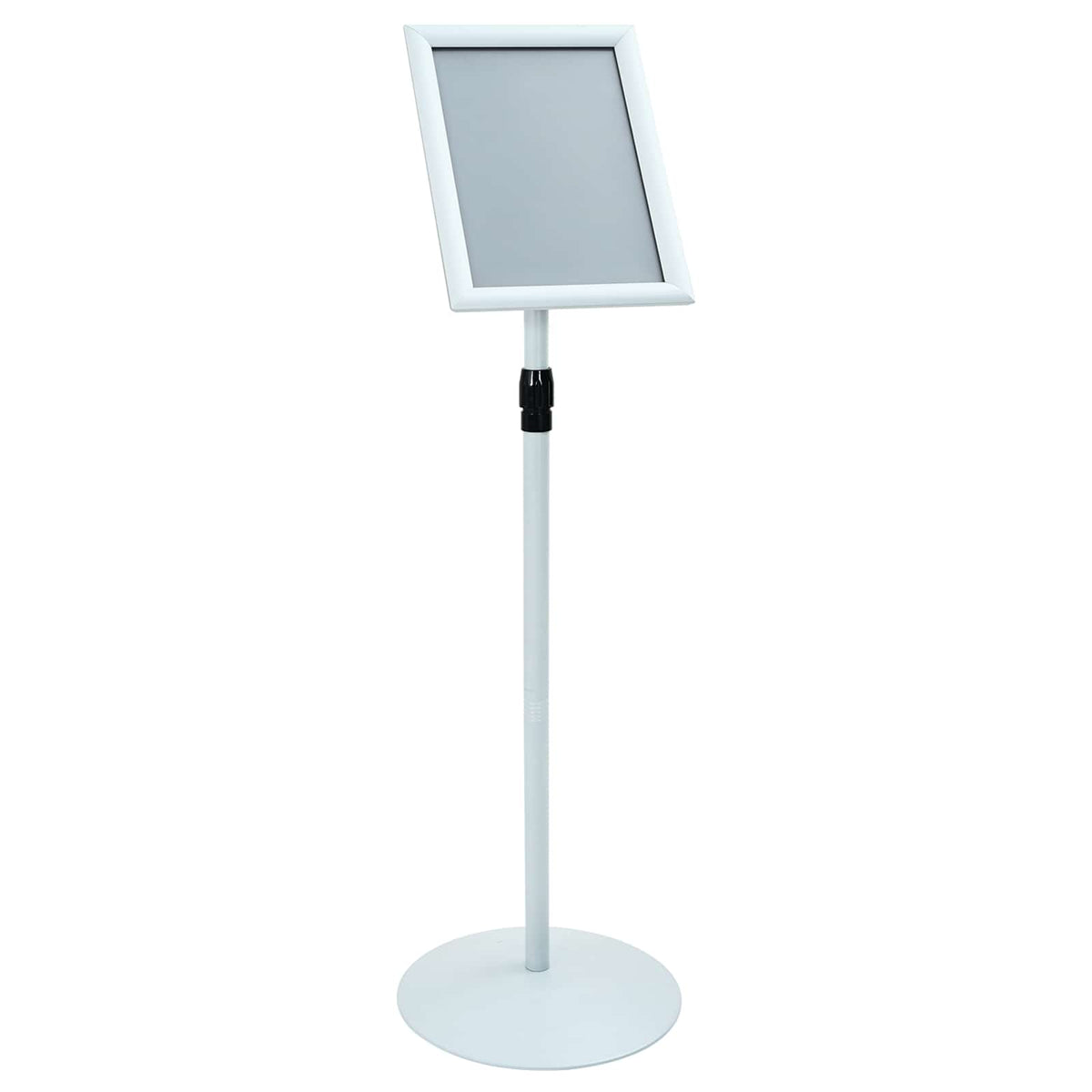 Pedestal Plakatstand 33 x 33 x 126 cm PVC og Stål Sølv