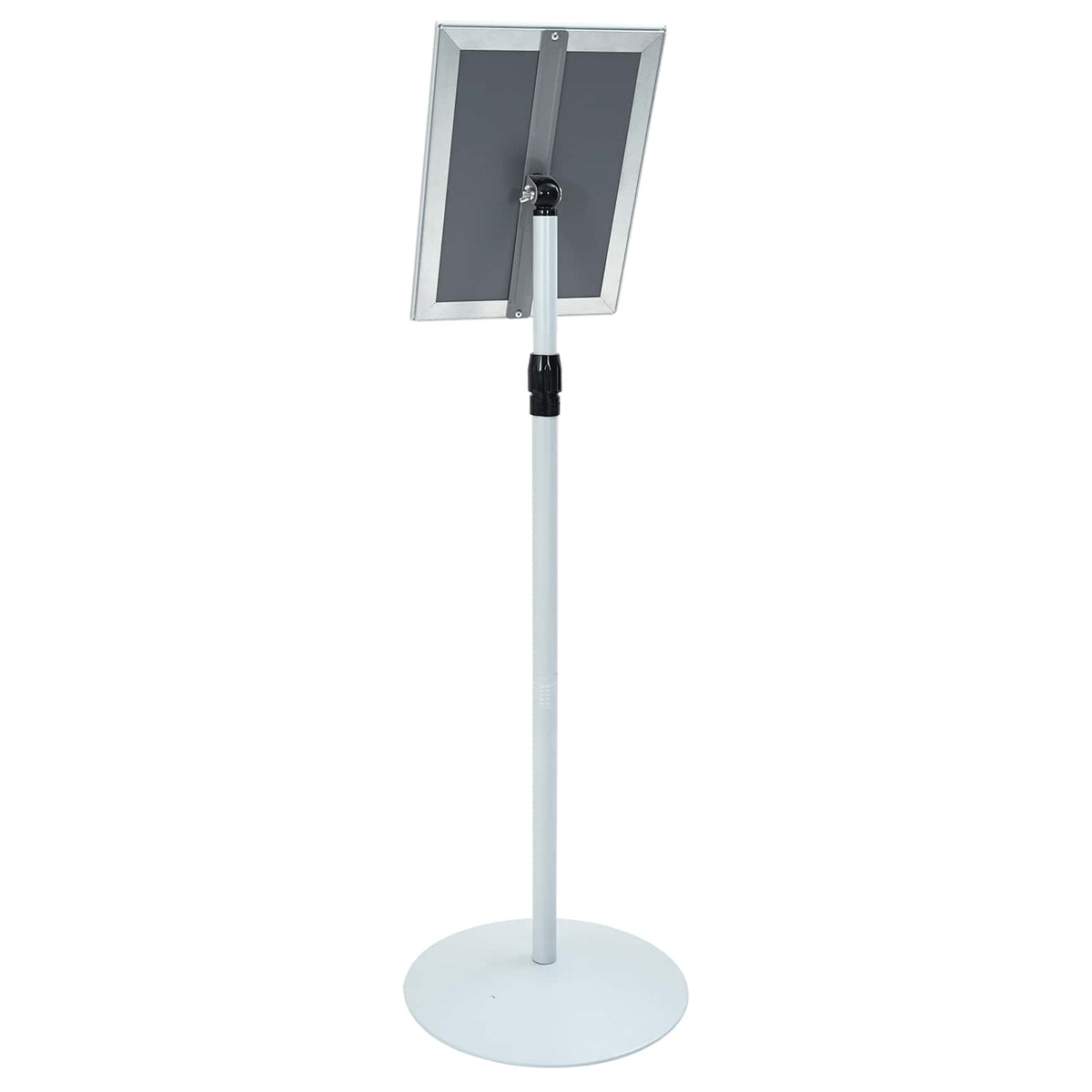 Pedestal Plakatstand 33 x 33 x 126 cm PVC og Stål Sølv