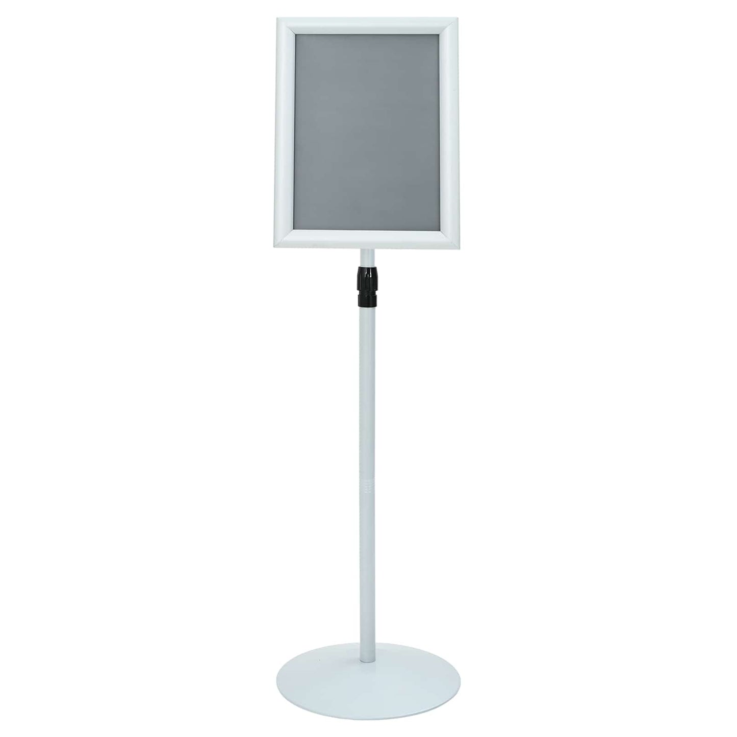Pedestal Plakatstand 33 x 33 x 126 cm PVC og Stål Sølv