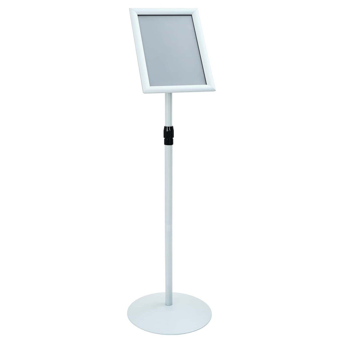 Pedestal Plakatstand 33 x 33 x 123 cm PVC og Stål Sølv