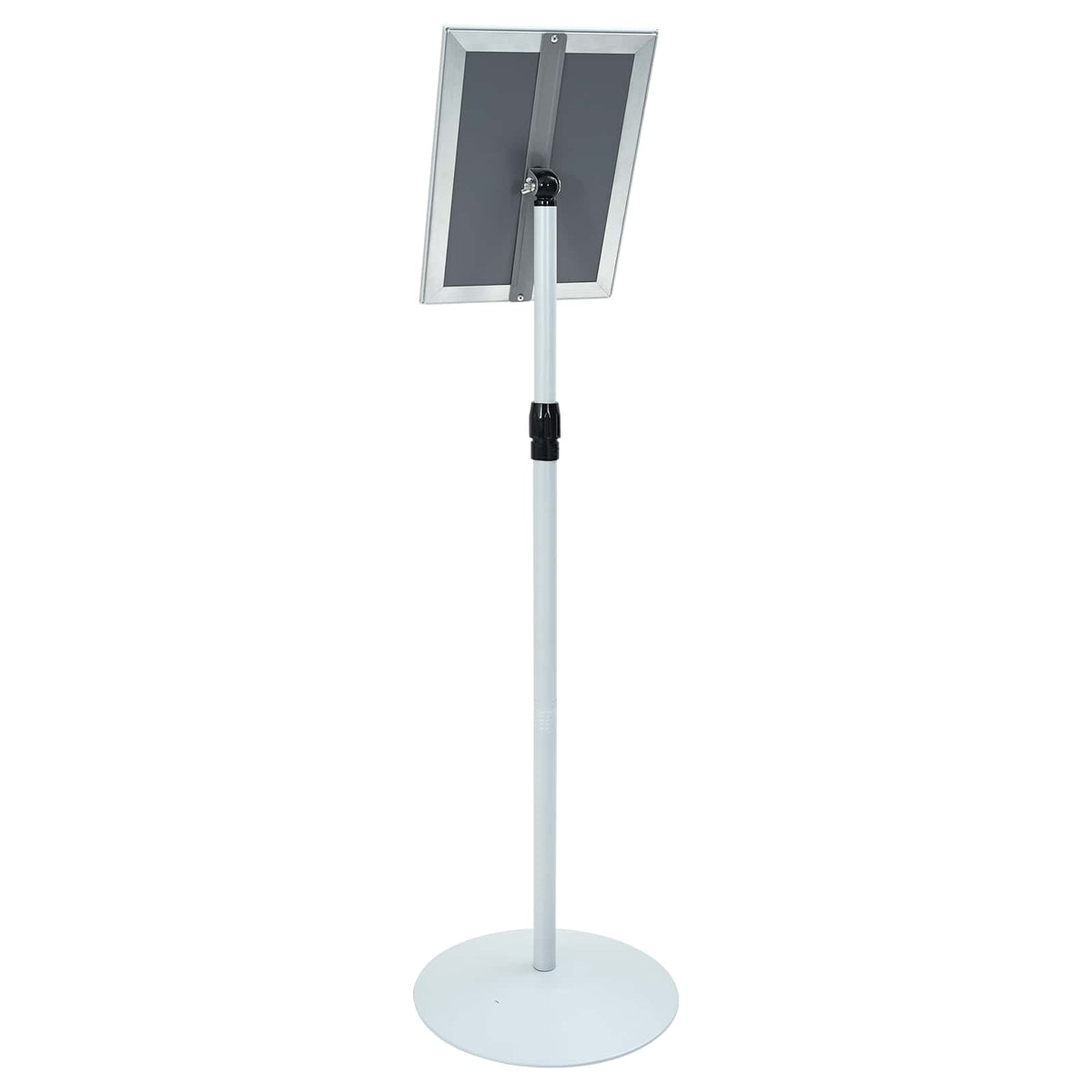 Pedestal Plakatstand 33 x 33 x 123 cm PVC og Stål Sølv