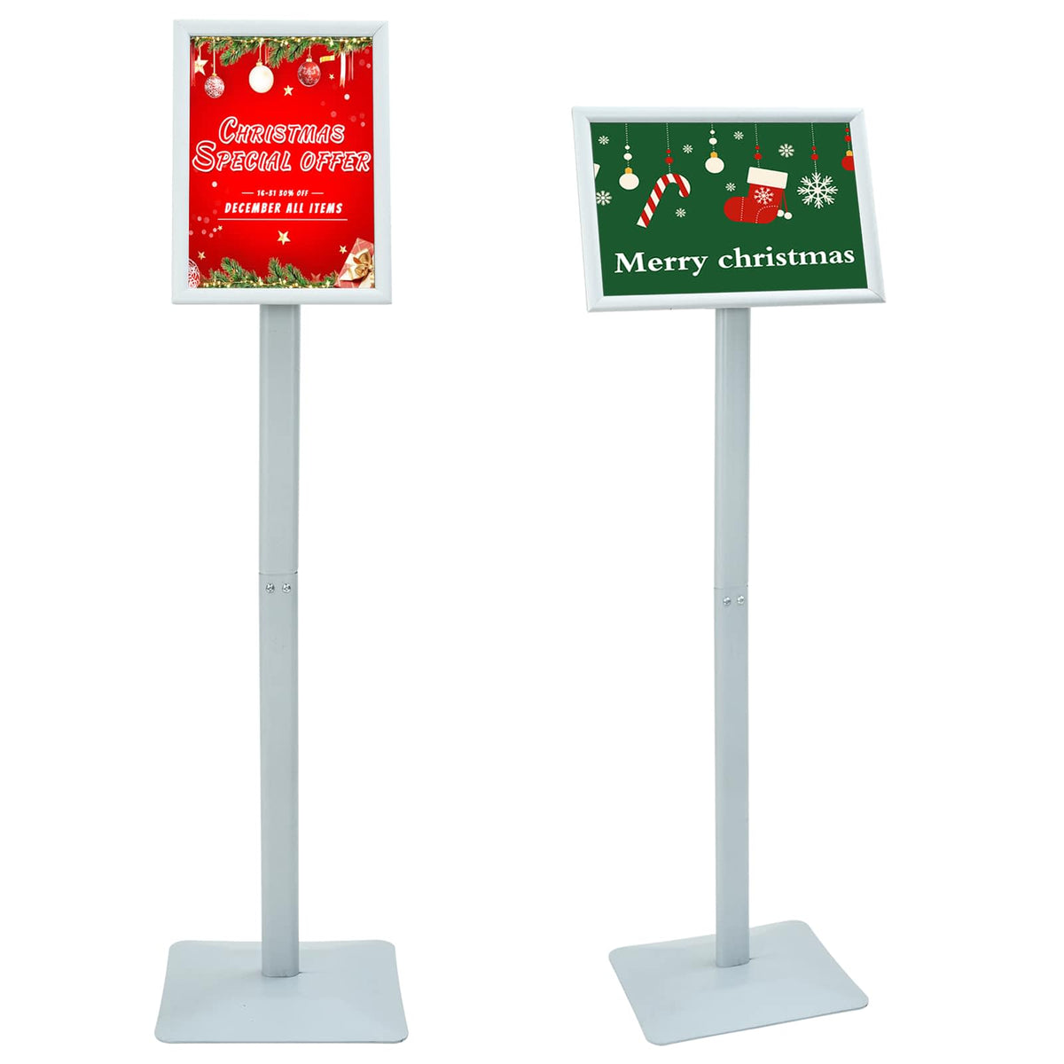 Pedestal Plakatstand 32 x 27 x 119 cm Støbejern Sølv