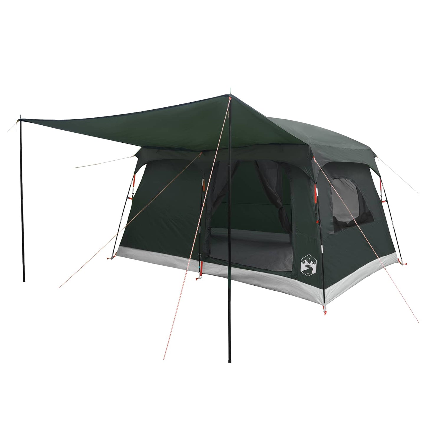 Familietelt 6-personers Army Grøn Polyester