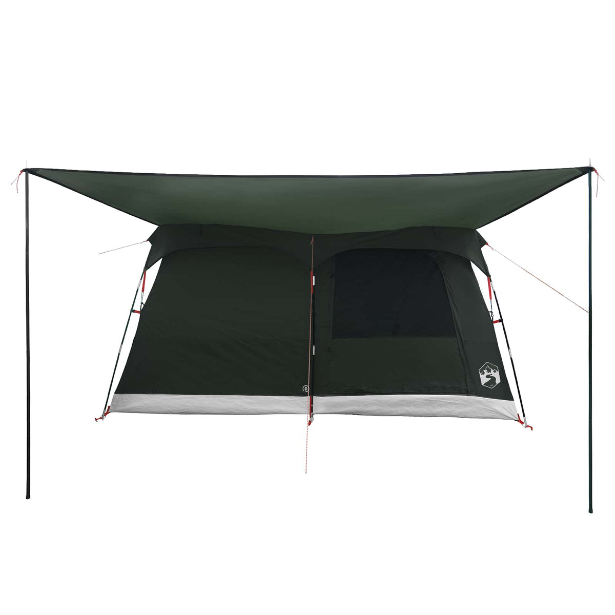 Familietelt 6-personers Army Grøn Polyester