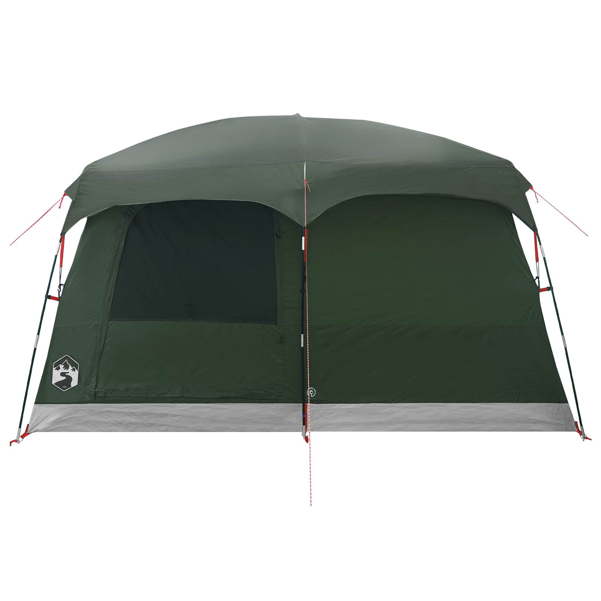 Familietelt 8-personers Army Grøn Polyester