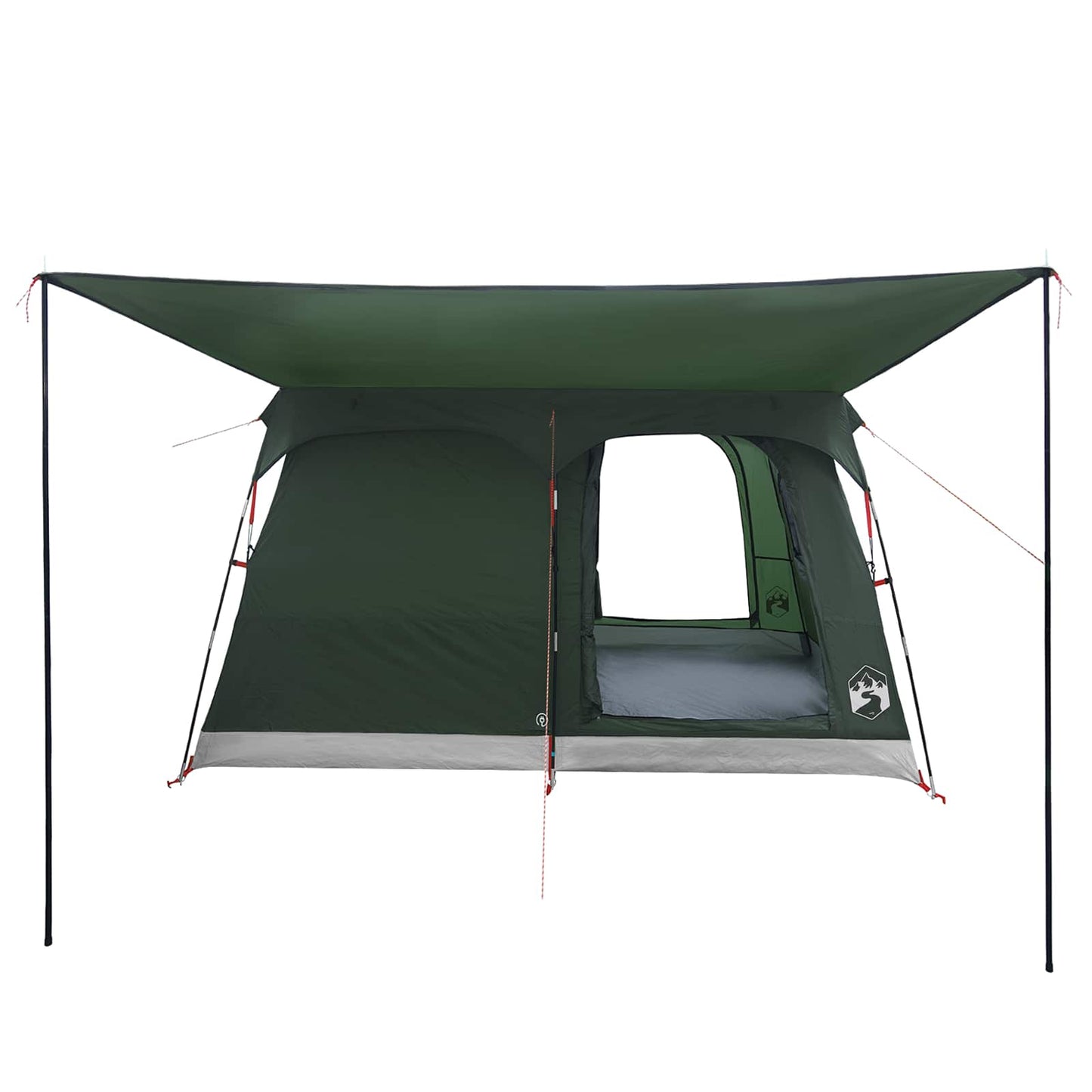 Familietelt 8-personers Army Grøn Polyester