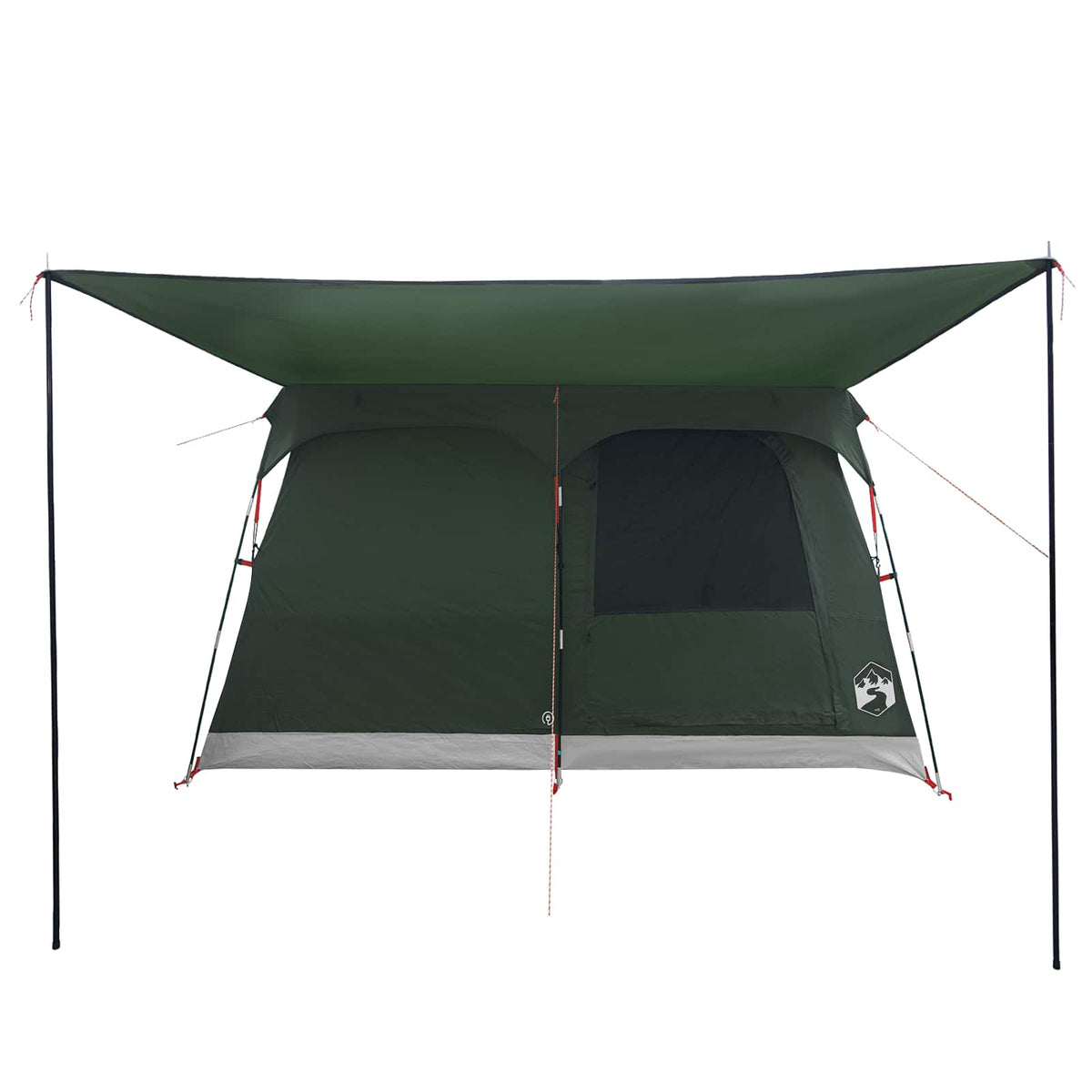 Familietelt 8-personers Army Grøn Polyester