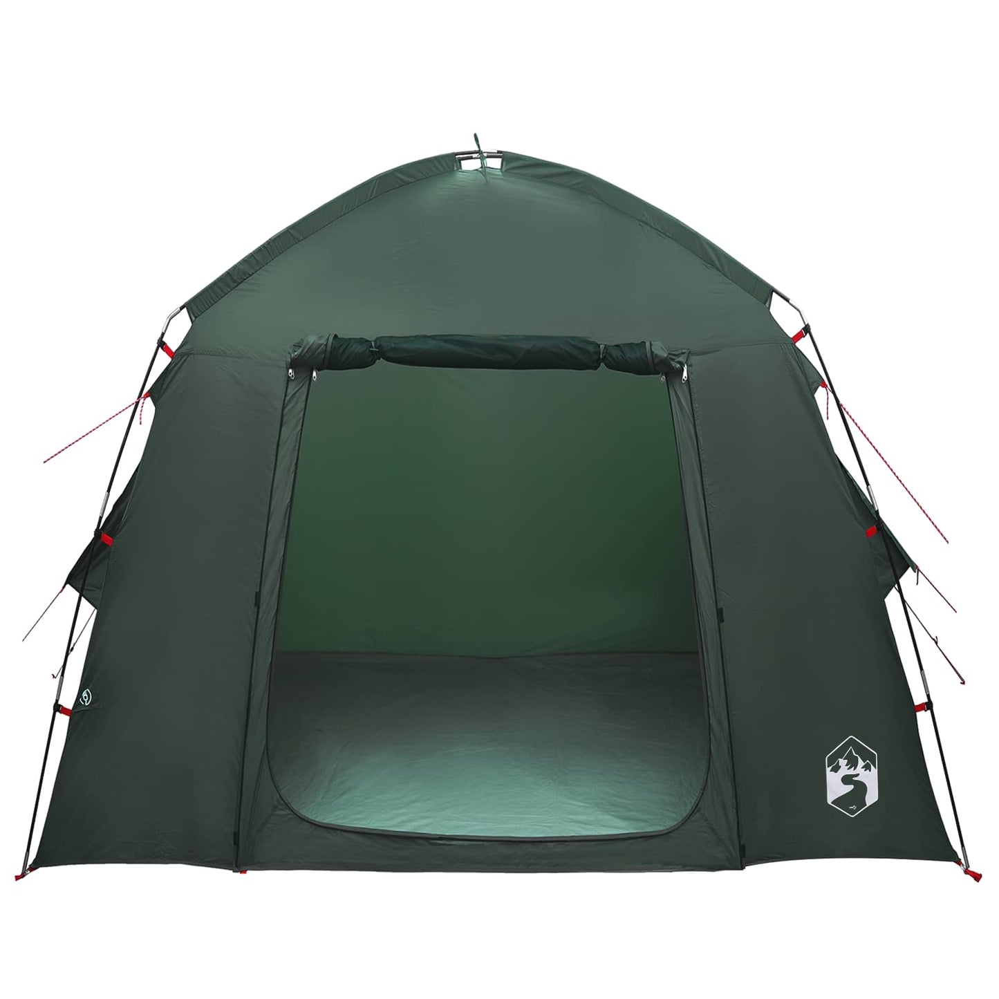 Hyttetelt med tag Army Grøn 210 x 210 x 138 cm Polyester