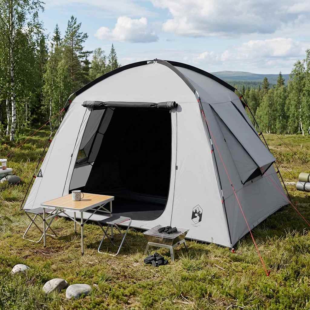 Hyttetelt med tag Hvid Blackout 210 x 210 x 138 cm Polyester