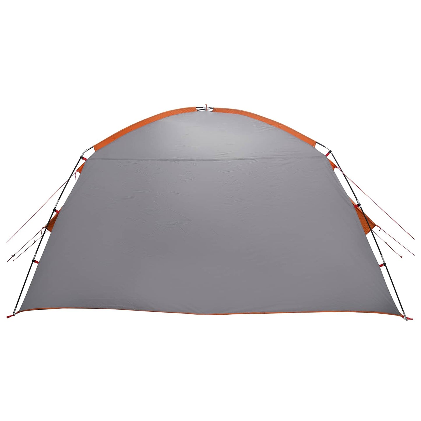 Hyttetelt med tag Grå og orange 300 x 210 x 156 cm Polyester