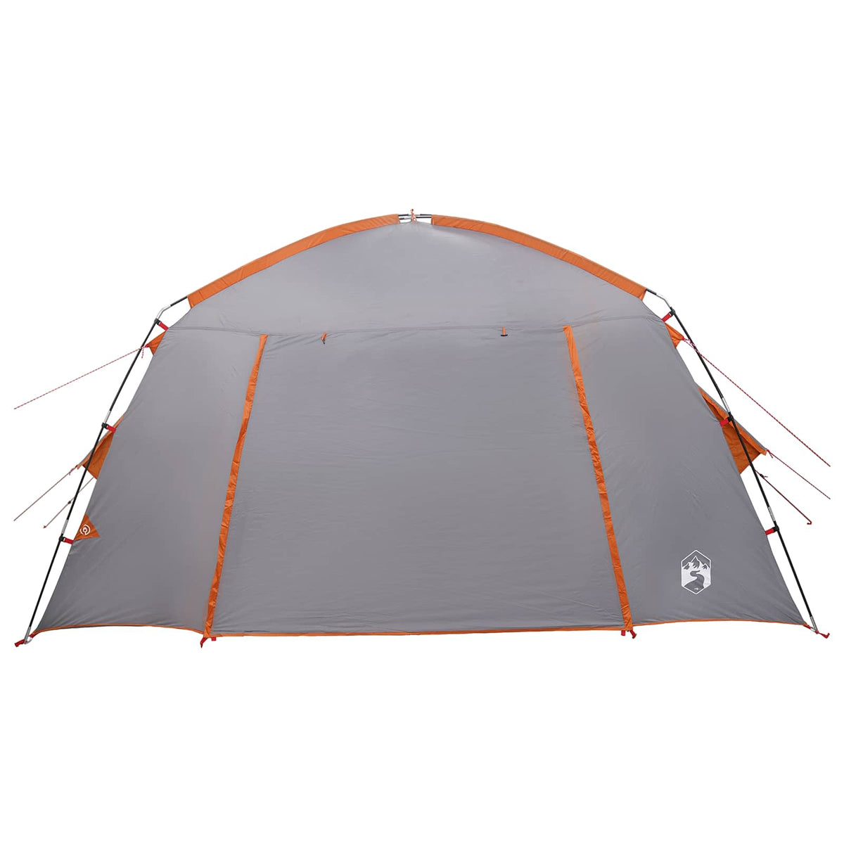 Hyttetelt med tag Grå og orange 300 x 210 x 156 cm Polyester
