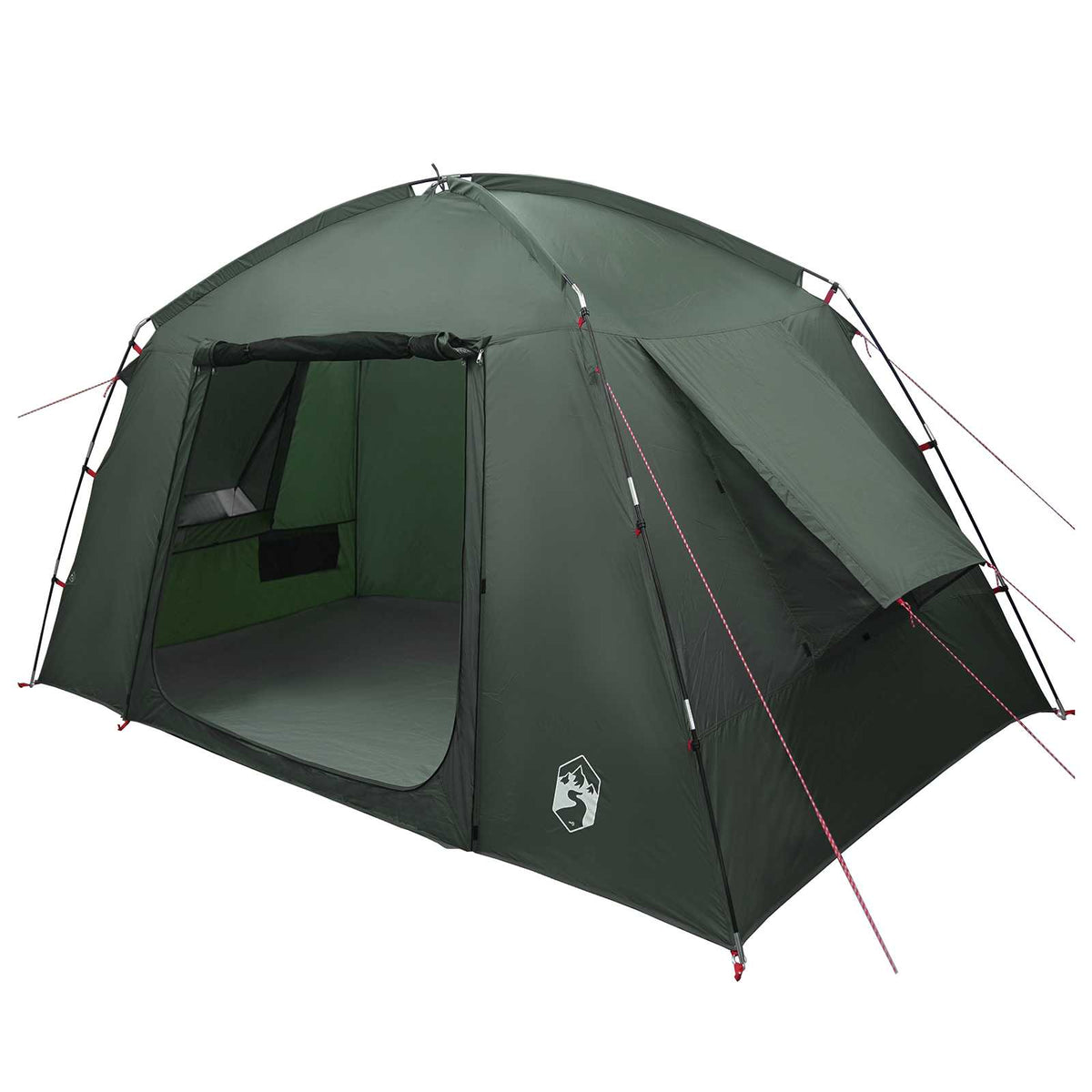 Hyttetelt med tag Army Grøn 300 x 210 x 156 cm Polyester