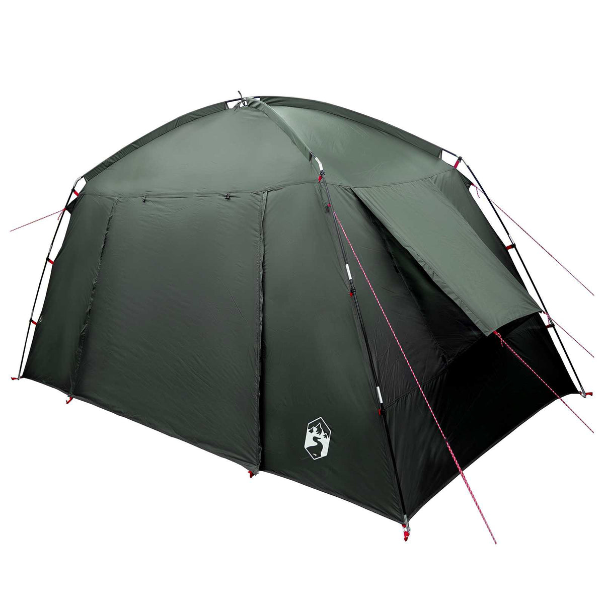 Hyttetelt med tag Army Grøn 300 x 210 x 156 cm Polyester