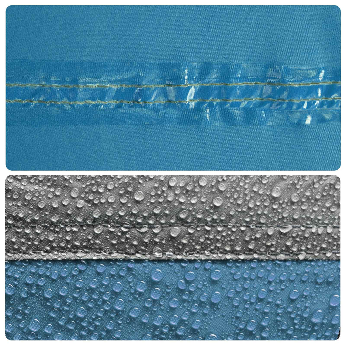 Hyttetelt med tag Blå 400 x 210 x 180 cm Polyester