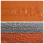 Hyttetelt med tag Grå og orange 400 x 210 x 180 cm Polyester
