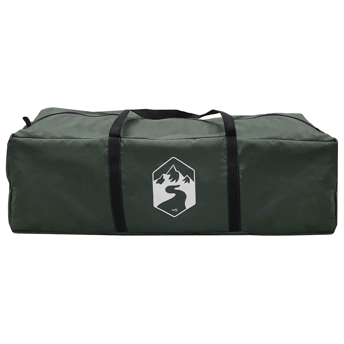 Hyttetelt med tag Army Grøn 400 x 210 x 180 cm Polyester