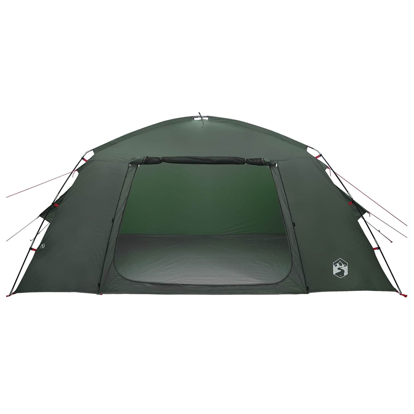 Hyttetelt med tag Army Grøn 400 x 210 x 180 cm Polyester