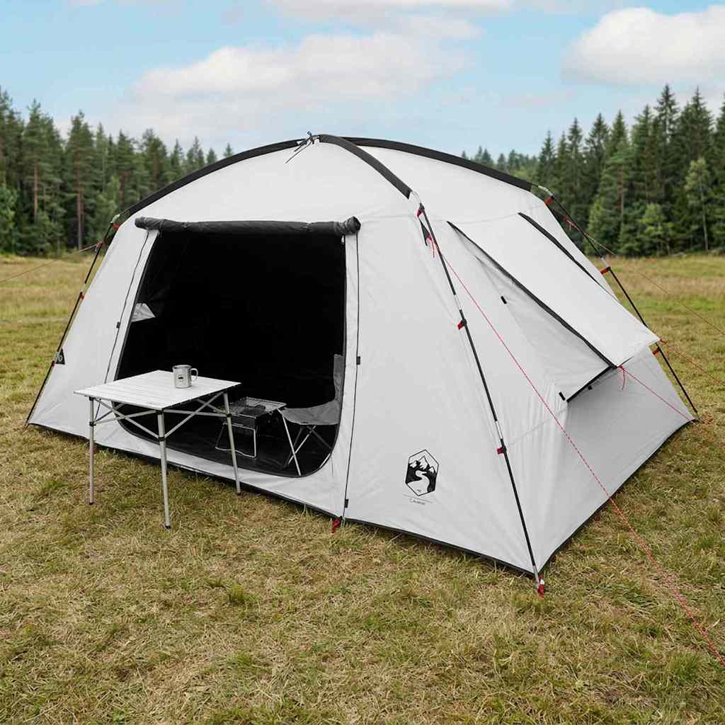 Hyttetelt med tag Hvid Blackout 400 x 210 x 180 cm Polyester