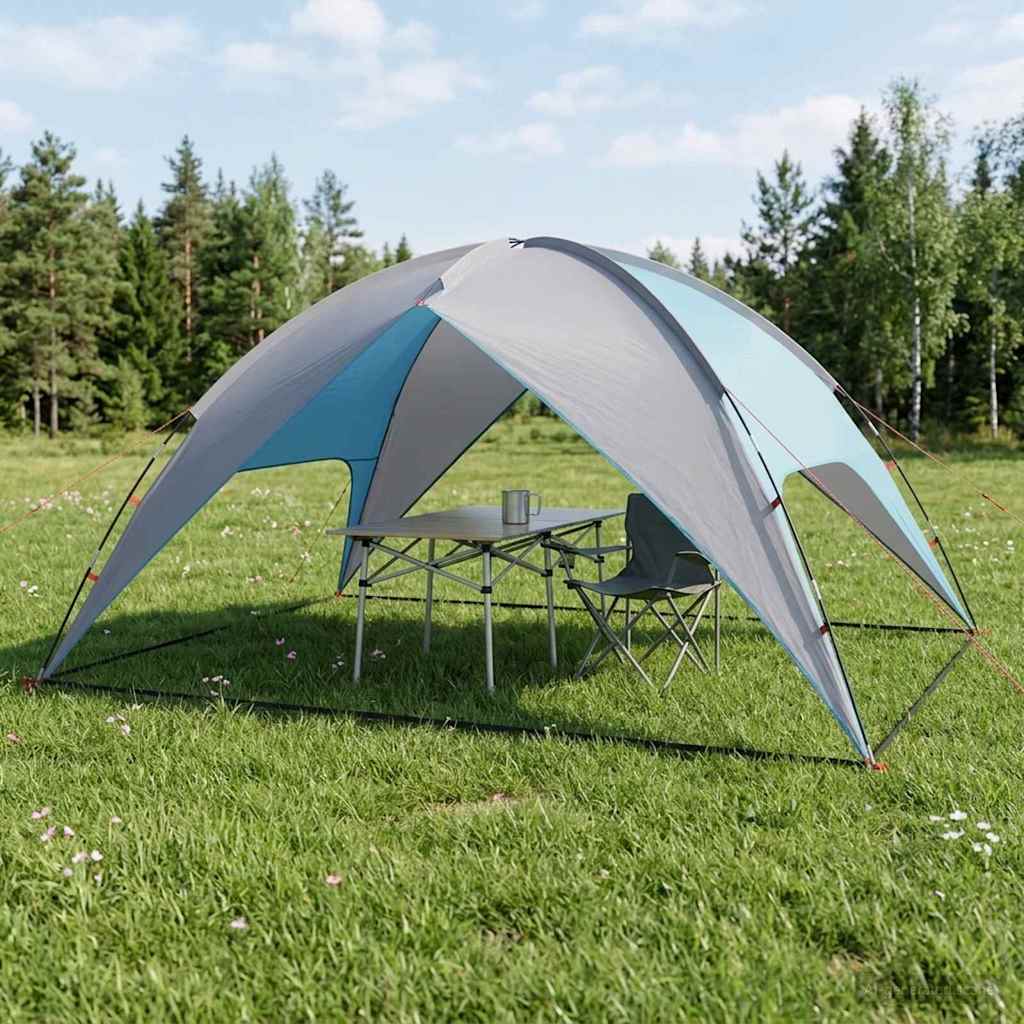 Camping telt med regnslag vandafvisende 4-personers Blå