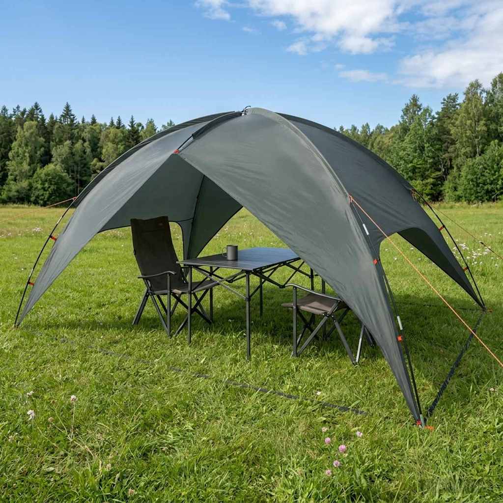 Camping telt med regnslag vandafvisende 4-personers Army Grøn